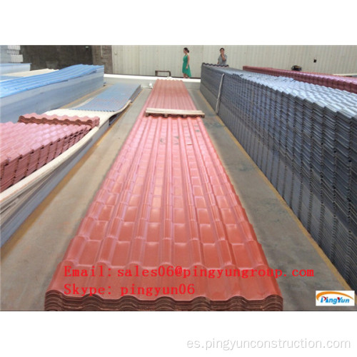 nuevos materiales pvc hoja de techo corrugado para pabellón